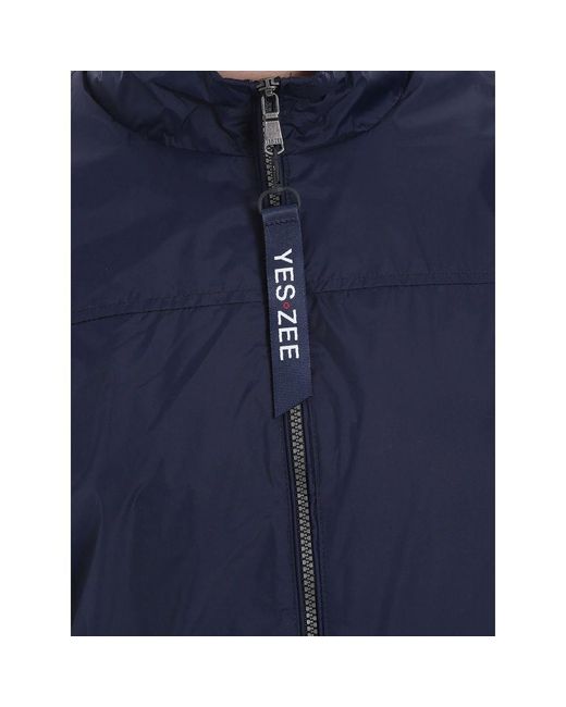 Yes Zee Blue Nylon Jacket for men