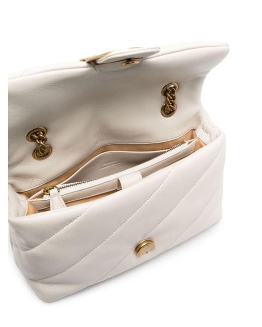 Pinko Brown Love Classic Puff Shoulder Bag