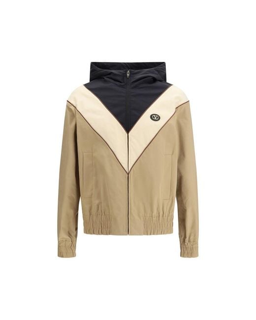 Valentino Garavani Green Multicolor Polyester Shell Jacket for men
