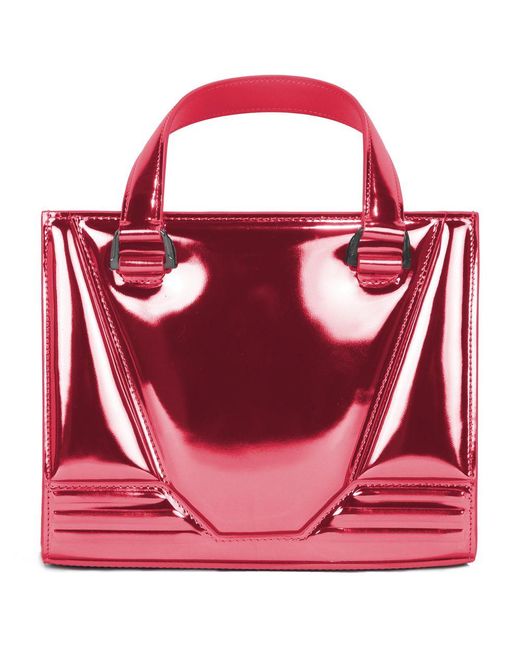 Ferrari Red Fuchsia Leather Handbag