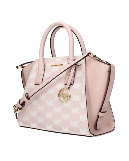 Michael Kors Pink Avril Handbag Fabric/Dust