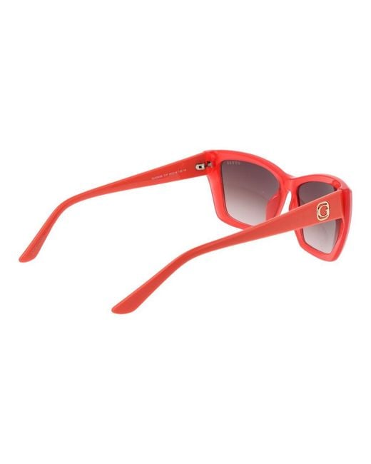 Guess Red Plastic Sunglasses