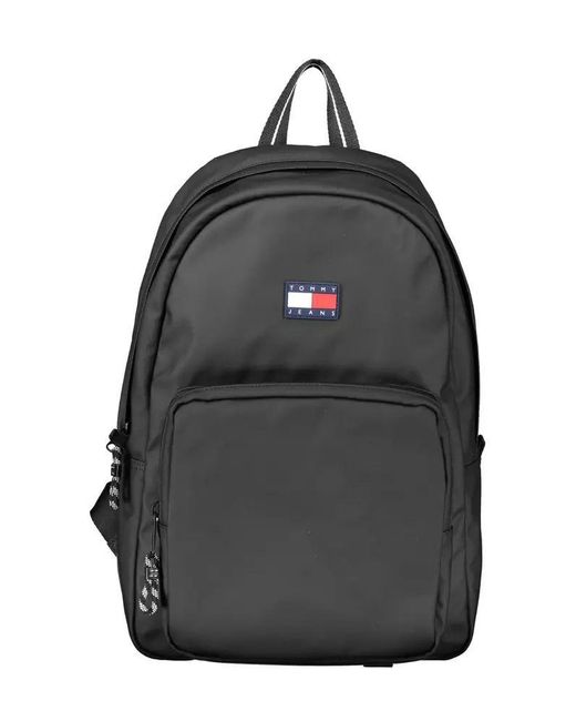 Tommy Hilfiger Black Polyester Backpack for men
