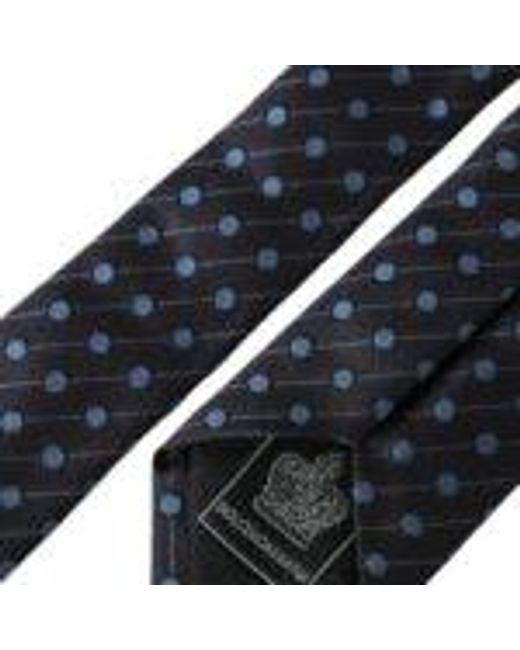 Dolce & Gabbana Blue Polka Dot Necktie for men