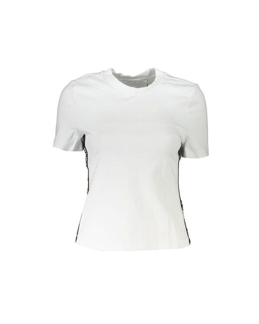 Calvin Klein White Polyester Tops & T-shirt