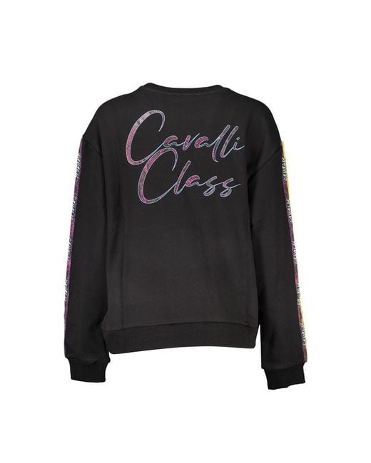 Roberto Cavalli Black Cotton Sweater