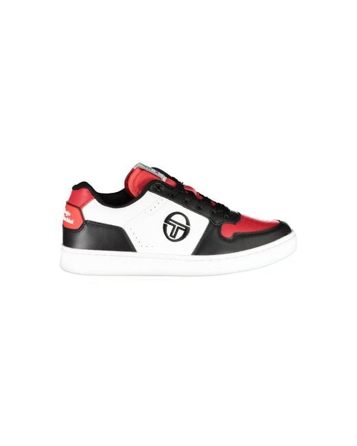 Sergio Tacchini Red Black Polyurethane Men's Sneaker for men