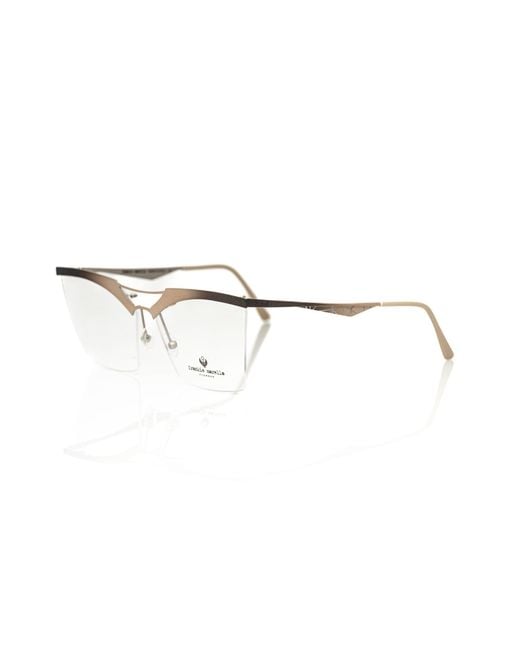 Frankie Morello Metallic Glittering Clubmaster Eyeglasses