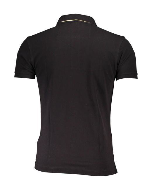La Martina Black Cotton Polo Shirt for men