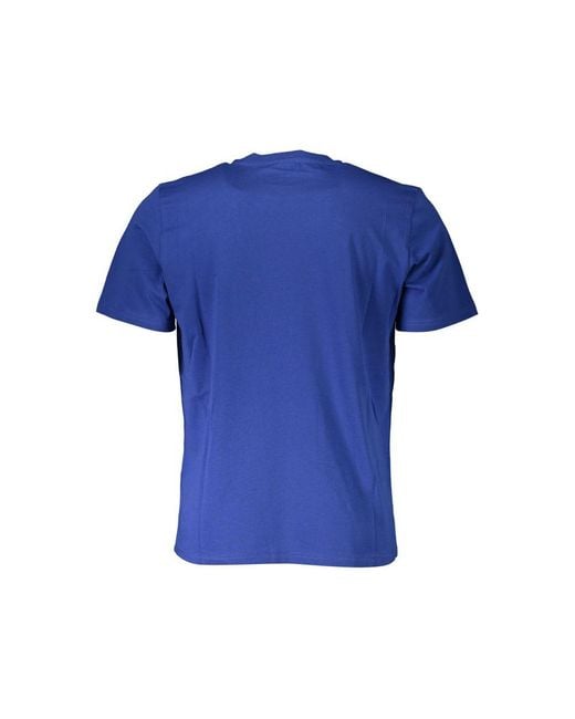 North Sails Blue Cotton Tshirt for men