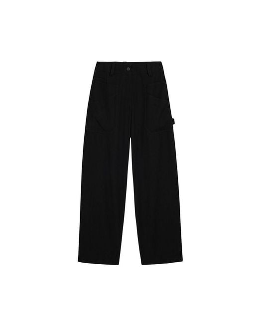 Desigual Black Viscose Casual Pants