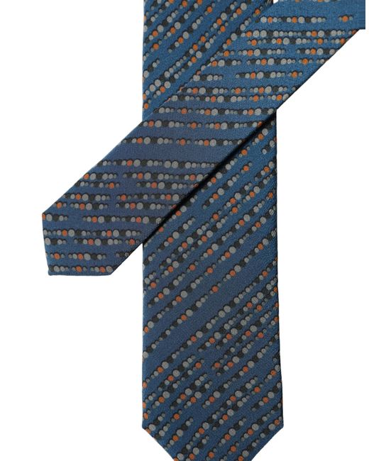 Dolce & Gabbana Blue Patterned 100% Silk Adjustable Men Tied Necktie Tie for men