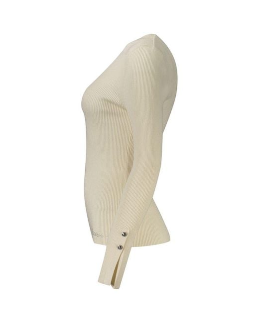 Guess Natural Bianco Viscose Sweater
