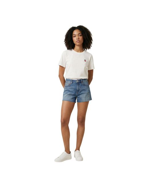 Replay Blue Cotton Shorts
