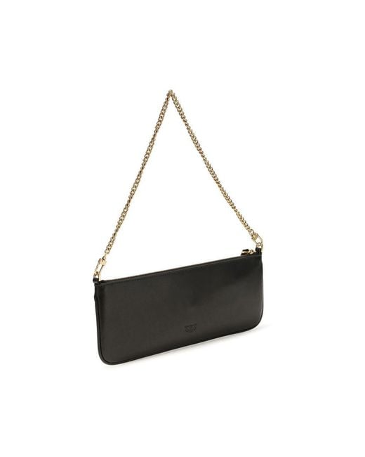 Pinko Black Calf Leather Bos Taurus Wallet