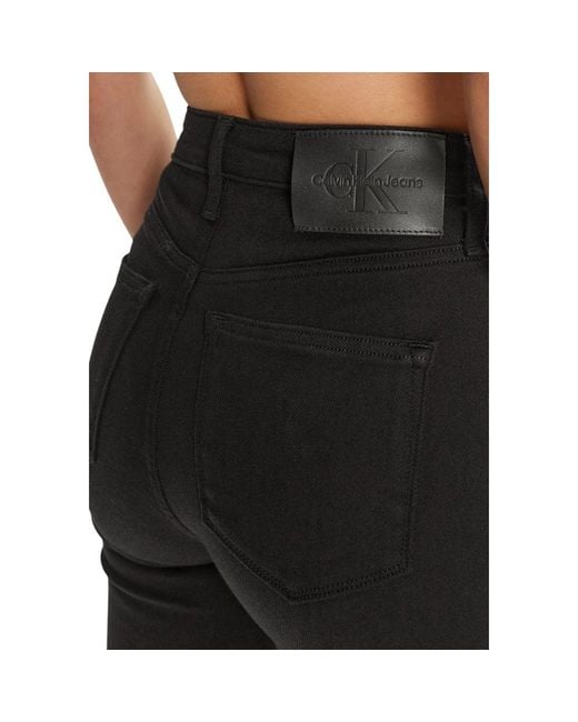 Calvin Klein Black Cotton Jeans & Pant