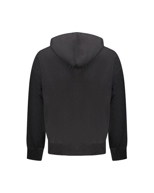 Calvin Klein Black Hooded Pullover Sweatshirt for men