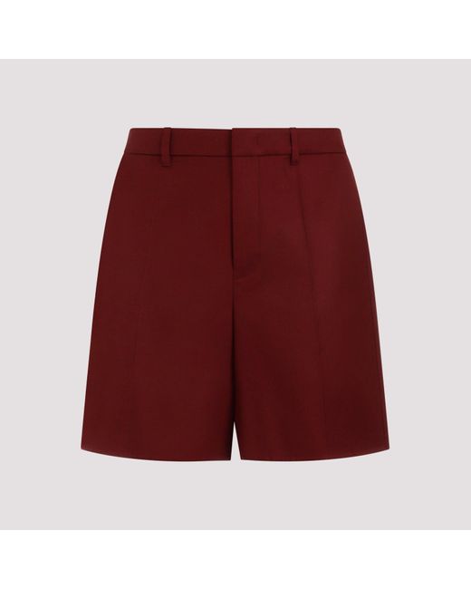Valentino Purple Rubin Red Cotton Shorts for men
