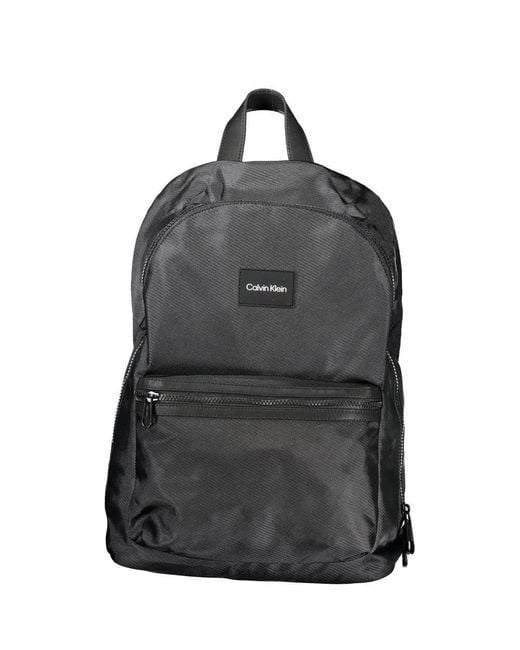 Calvin Klein Black Sleek Urban Backpack With Laptop Compartment for men