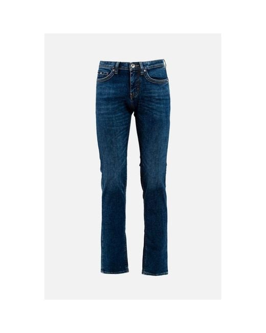 Gas Blue Cotton Straight for men