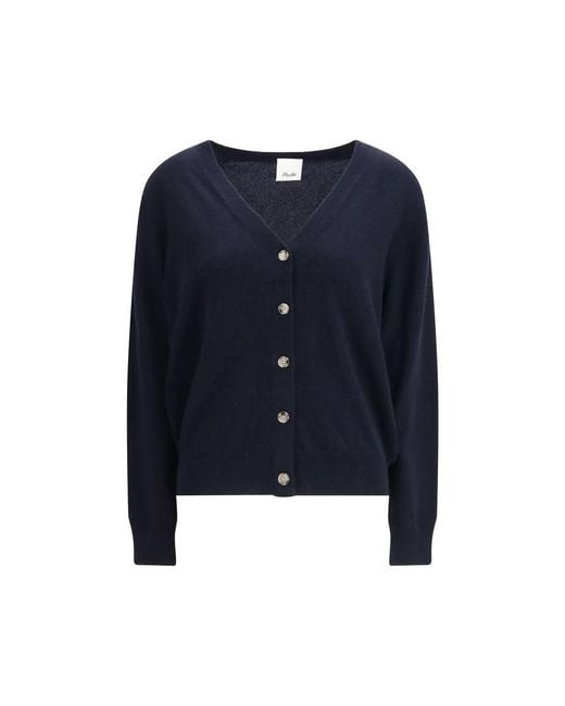 Allude Blue Cashmere Cardigan
