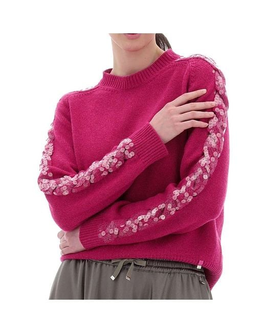 Herno Pink Cashmere Sweatshirt
