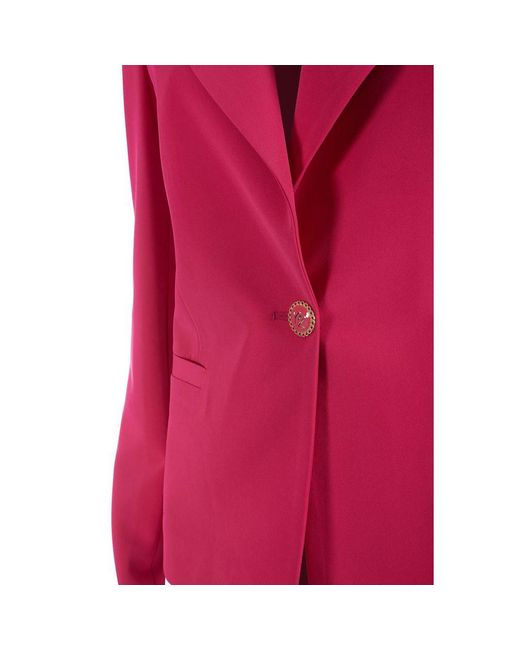 Yes Zee Pink Fuchsia Polyester Suits & Blazer