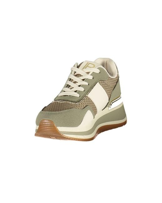 Laura Biagiotti Metallic Verde Polyurethane Sneaker