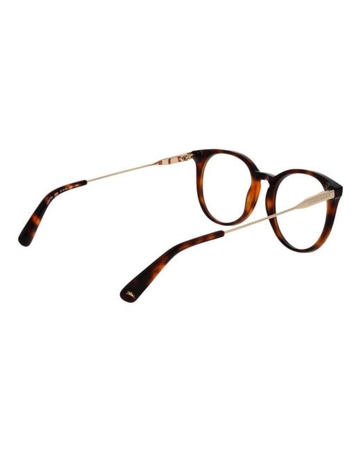 Longchamp Brown Metal Glasses (frames)