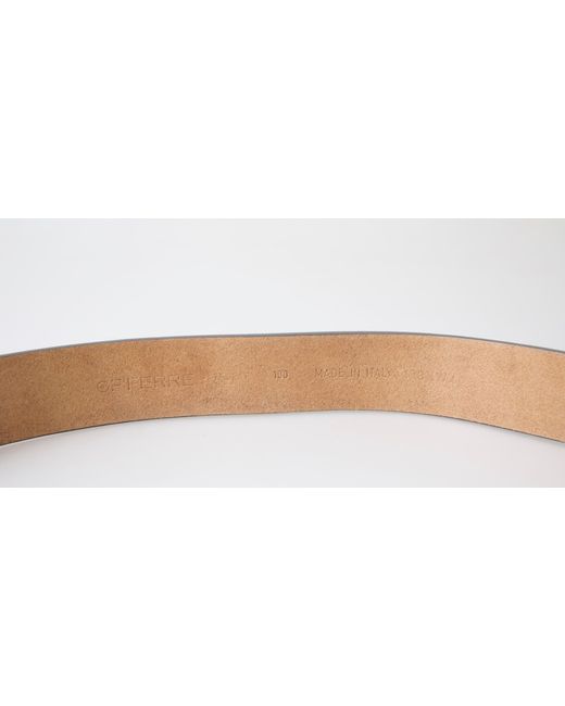 Gianfranco Ferré Black Leather Fashion Logo Buckle Waist Belt