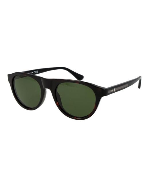 Web Green Brown Plastic Sunglasses for men
