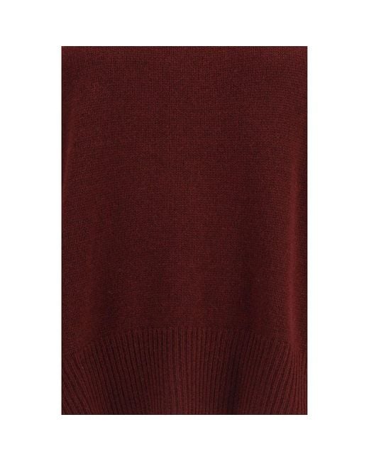 Allude Purple Bordeaux Cashmere Sweatshirt