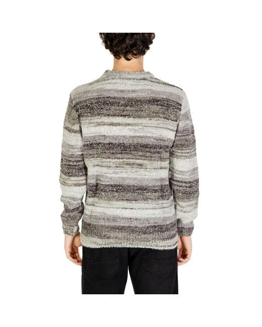 Gianni Lupo Gray Polyacrylic Sweatshirt for men