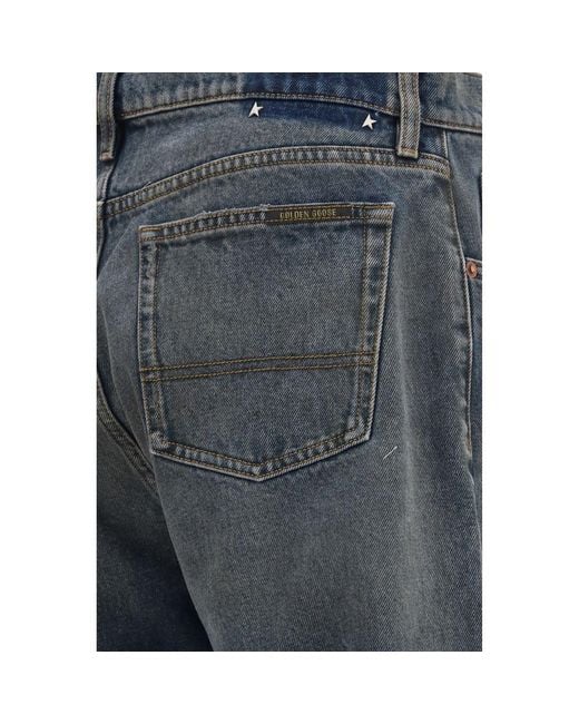 Golden Goose Deluxe Brand Blue Cotton Straight for men