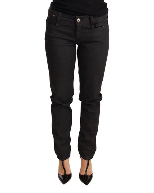 Ermanno Scervino Black Chic Low Waist Skinny Jeans