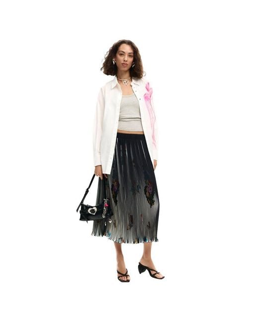 Desigual Pink Cotton Blouse