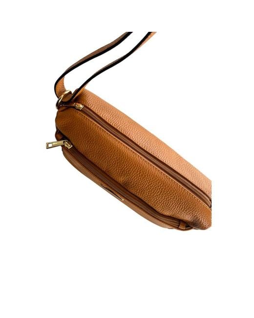 Baldinini Brown Leather Crossbody Bag