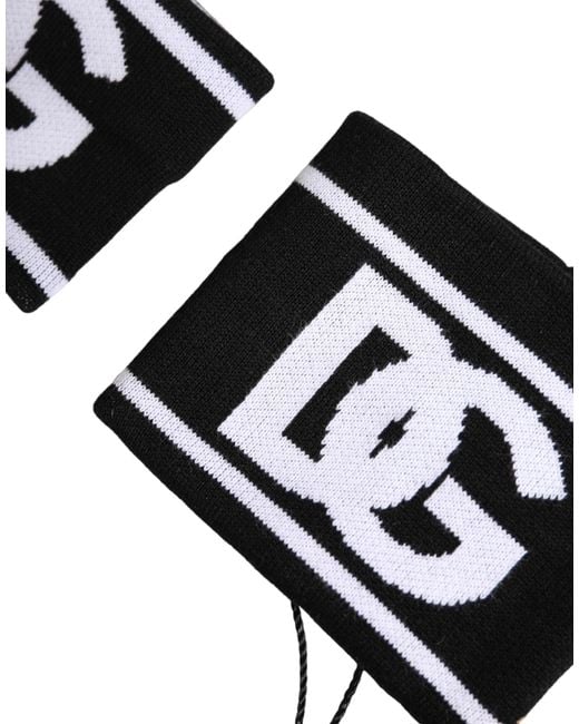 Dolce & Gabbana Metallic Dg Logo Cotton 1 Pair One Wristband for men