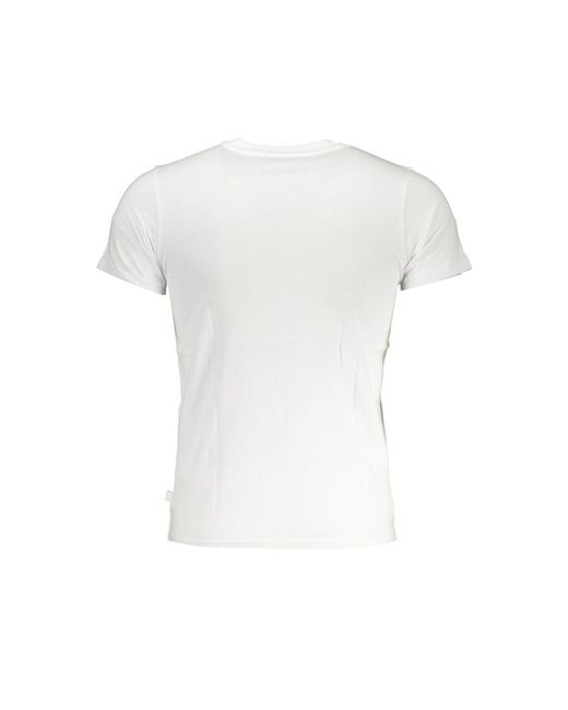 K-Way White Cotton T-shirt for men