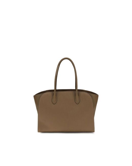 The Row Brown Calf Leather Bos Taurus Shoulder Bag