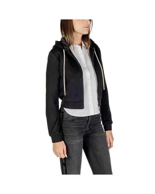Guess Black Polyester Hoodie