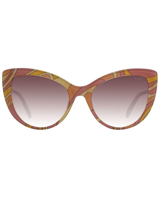 Emilio Pucci Brown Multicolor Sunglasses