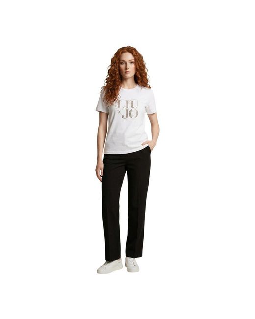 Liu Jo White Cotton T-Shirt