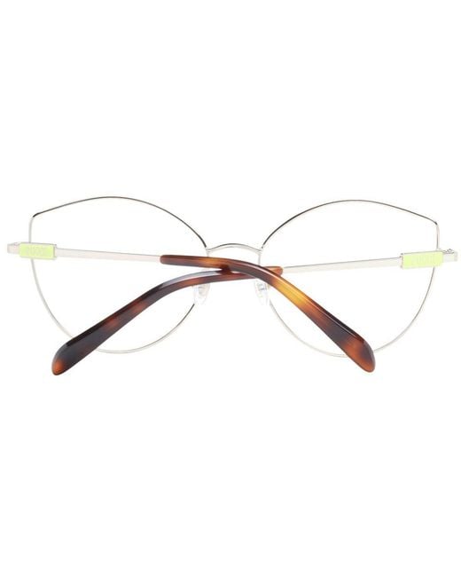 Emilio Pucci Metallic Silver Metal Glasses (frames)