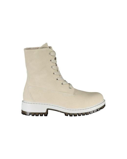 U.S. POLO ASSN. Natural Chic Fleece-Lined Lace-Up Ankle Boots