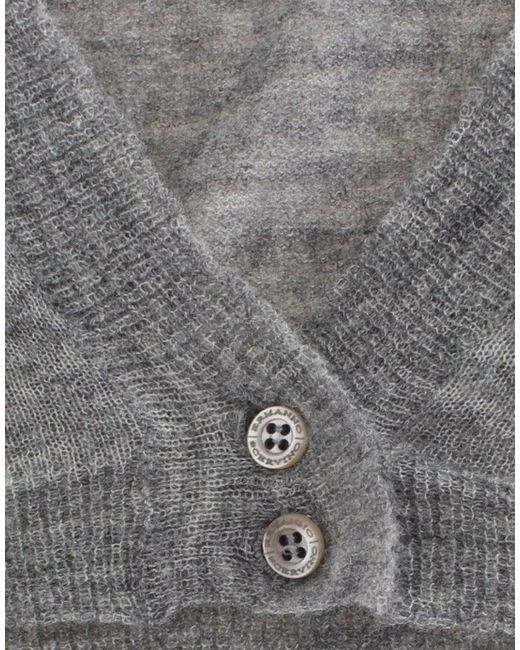 Ermanno Scervino Black Lingerie Knit Gray Bolero Sweater Cardigan