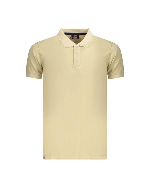Norway 1963 Yellow Beige Cotton Men's Polo for men