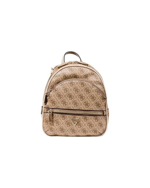 Guess Natural Beige Polyethylene Backpack