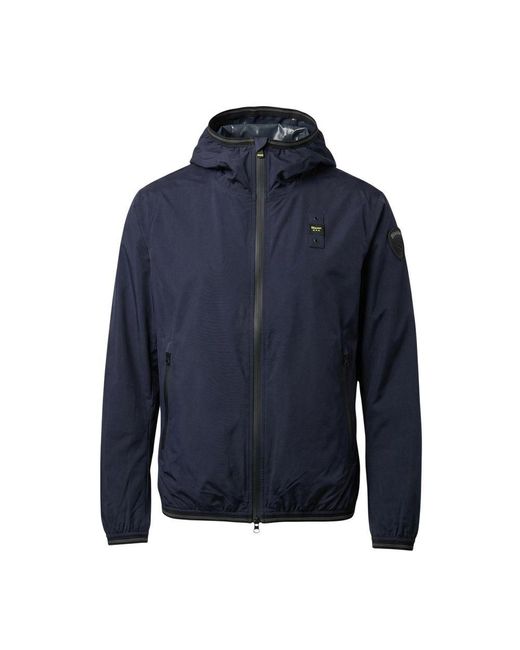 Blauer Blue Polyamide Shell Jacket for men