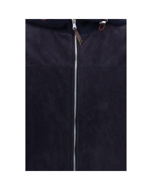 Brunello Cucinelli Blue Wool Oves Aries Full for men